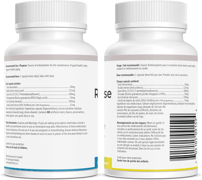 Two Radical Defense supplement bottles with labels on a white background
